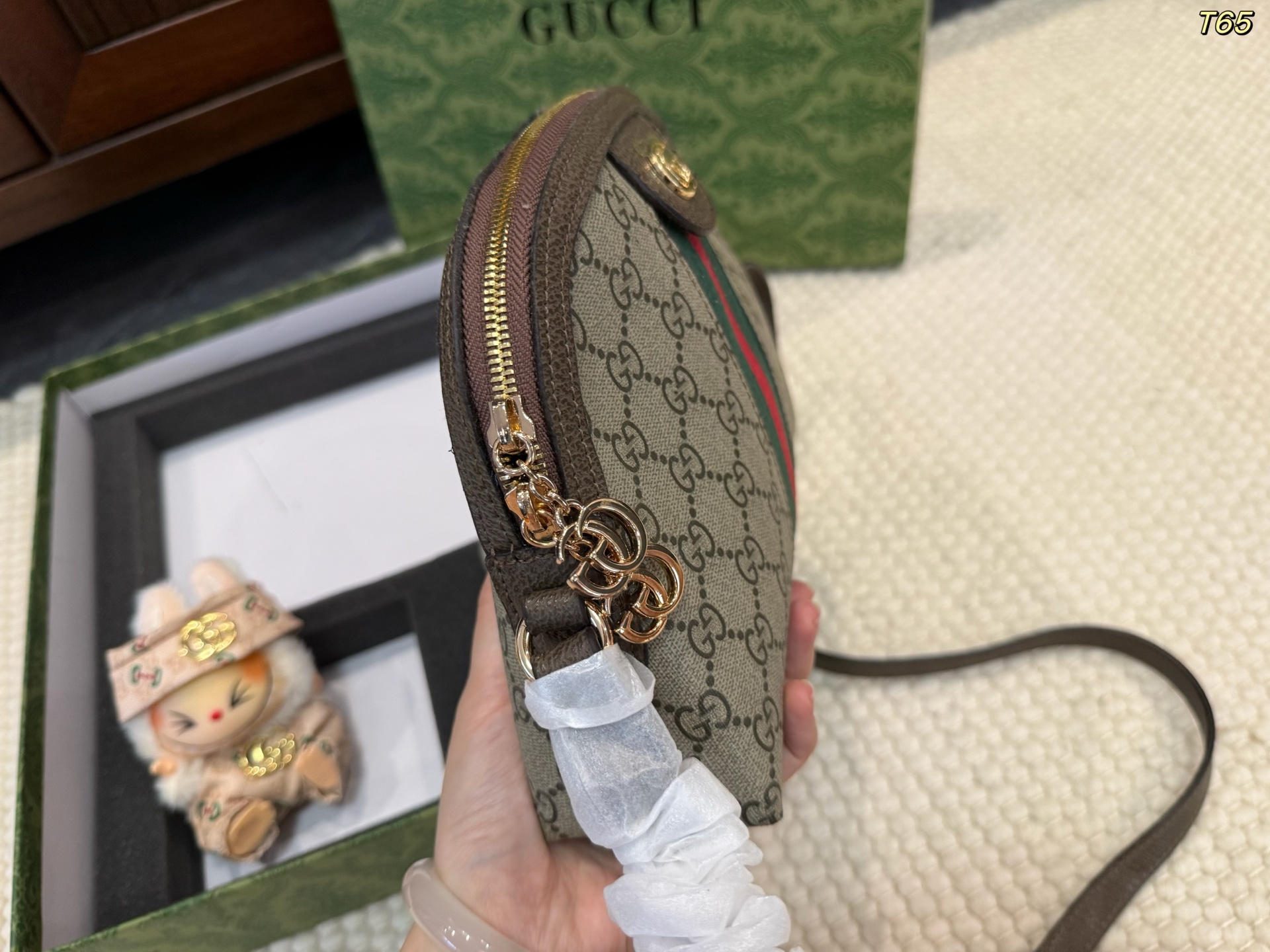 Gucci monogram shell bag
