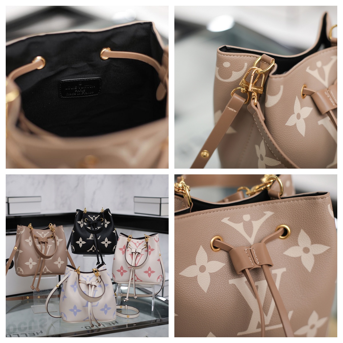 Louis Vuitton Handle Bucket Bag Presbyopia Crossbody Shoulder Bag