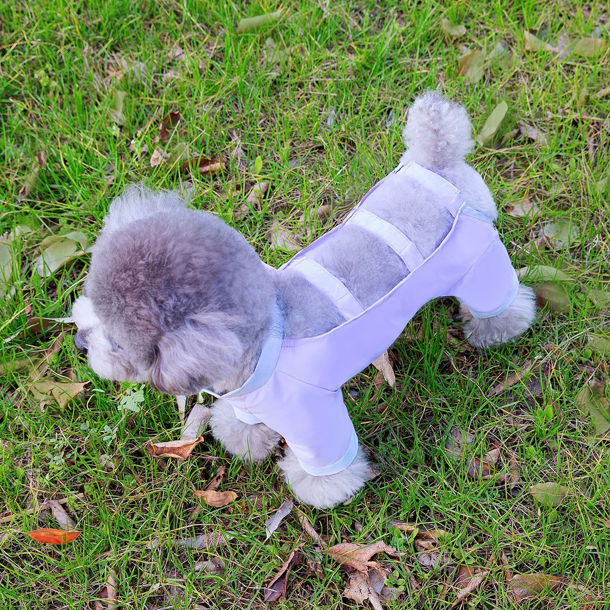 Lightweight spring and summer dustproof and insect-proof four-leg pants for small dogs