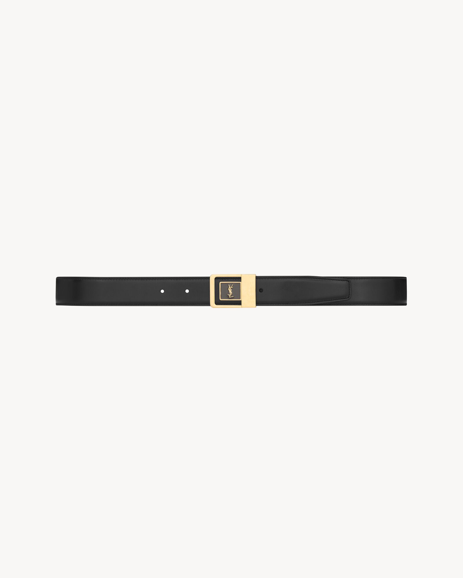 Saint Laurent LA 66 Buckle Patent Leather Belt