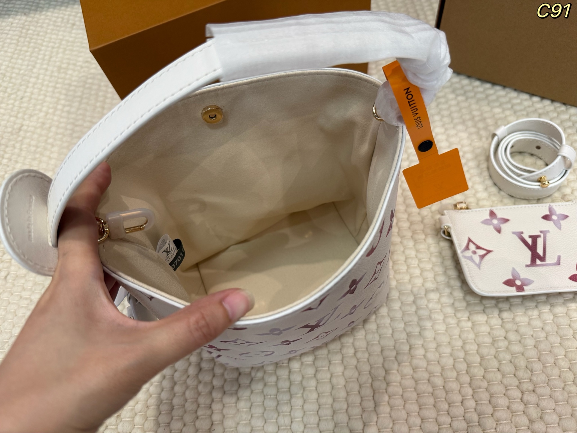 LV all in bb Bucket bag