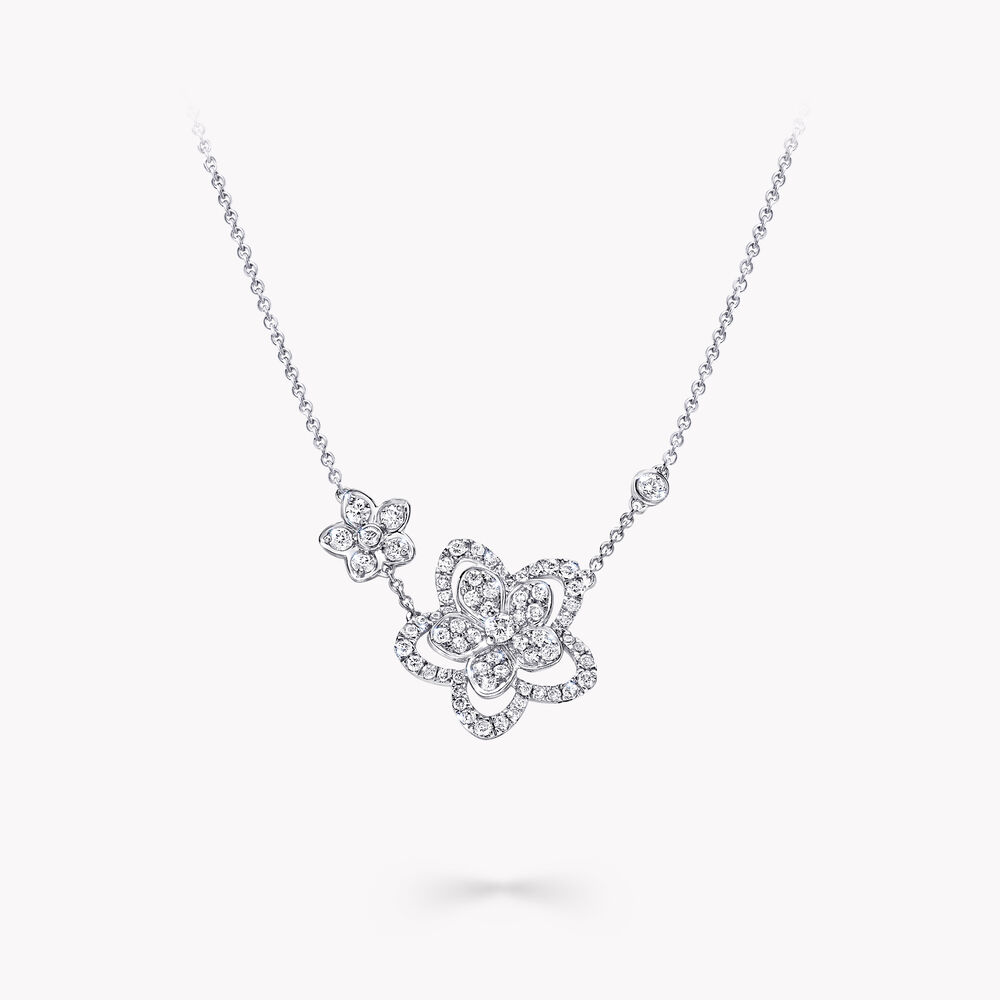 Graff Necklace Wild Flower Duet Diamond Pendant