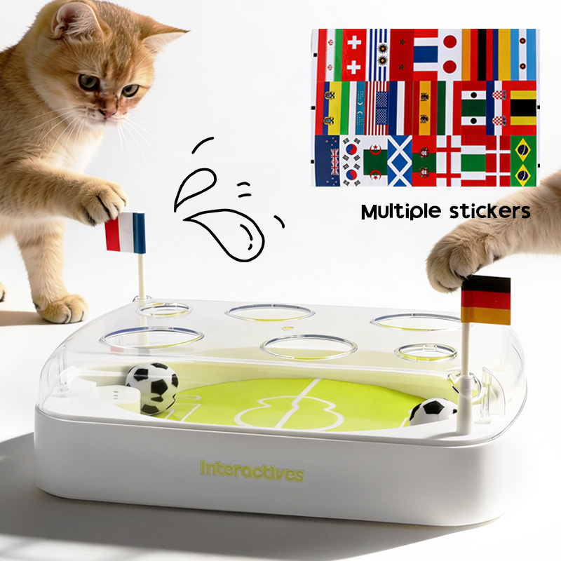 Cat Soccer Field Smart Sensor Kick Toy Interactive Educational Cat Toy