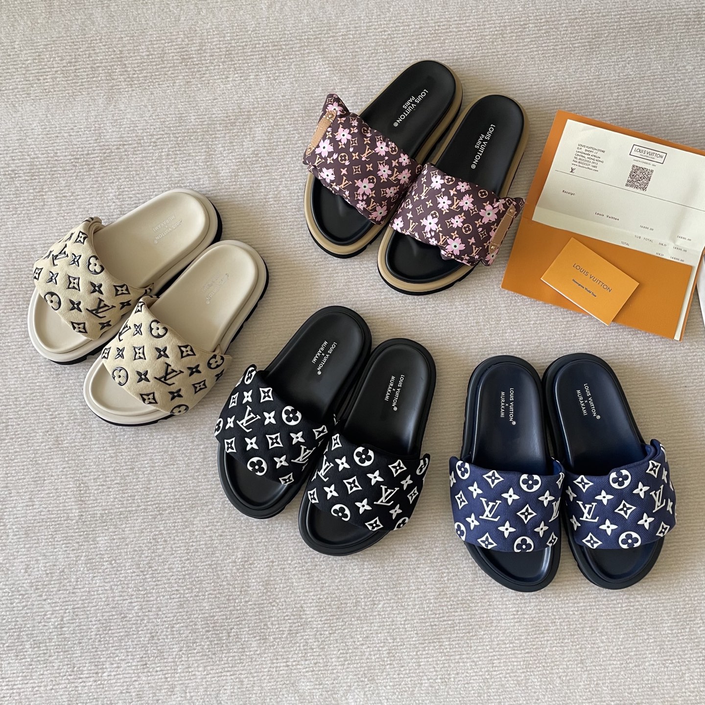 LV Early Spring Letter Buckle Sandals