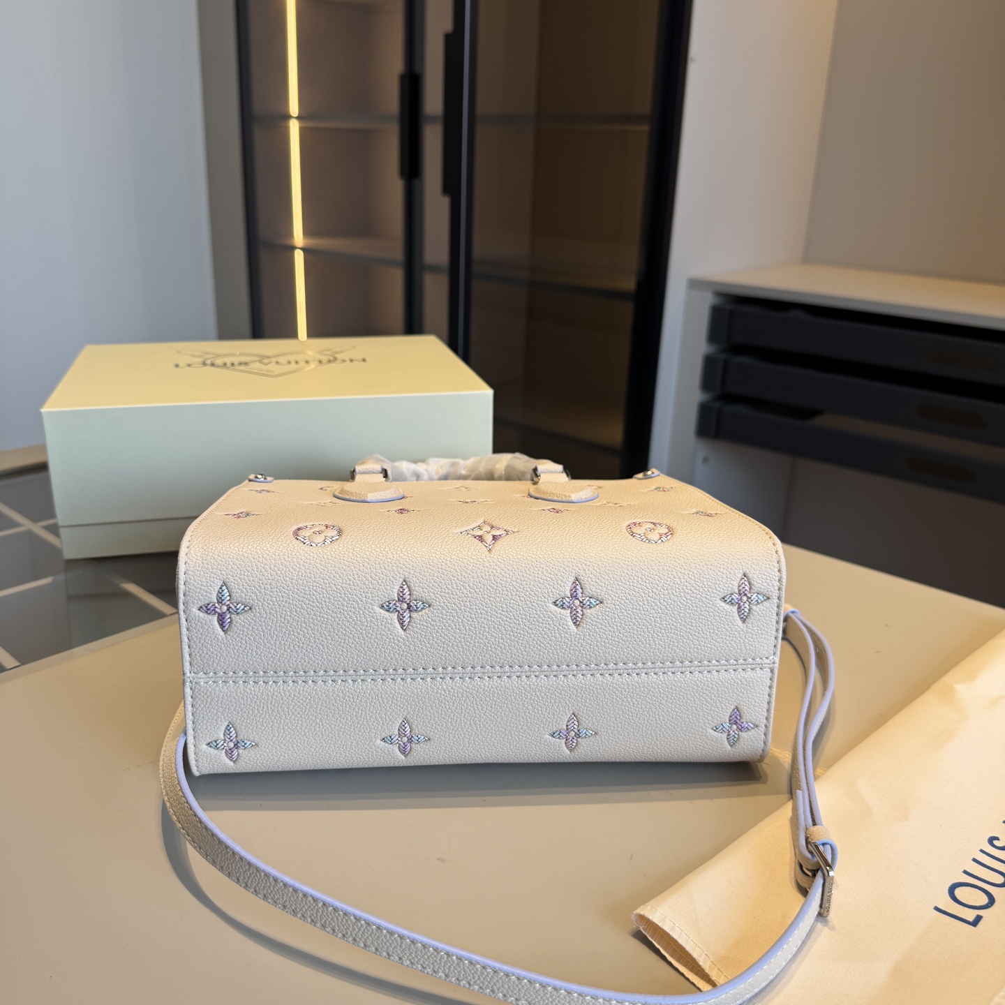 LV Dreamy Purple Series OnTheGo Tote Bag