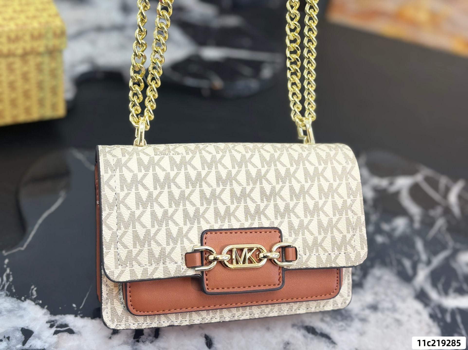 MK Heather Chain Bag
