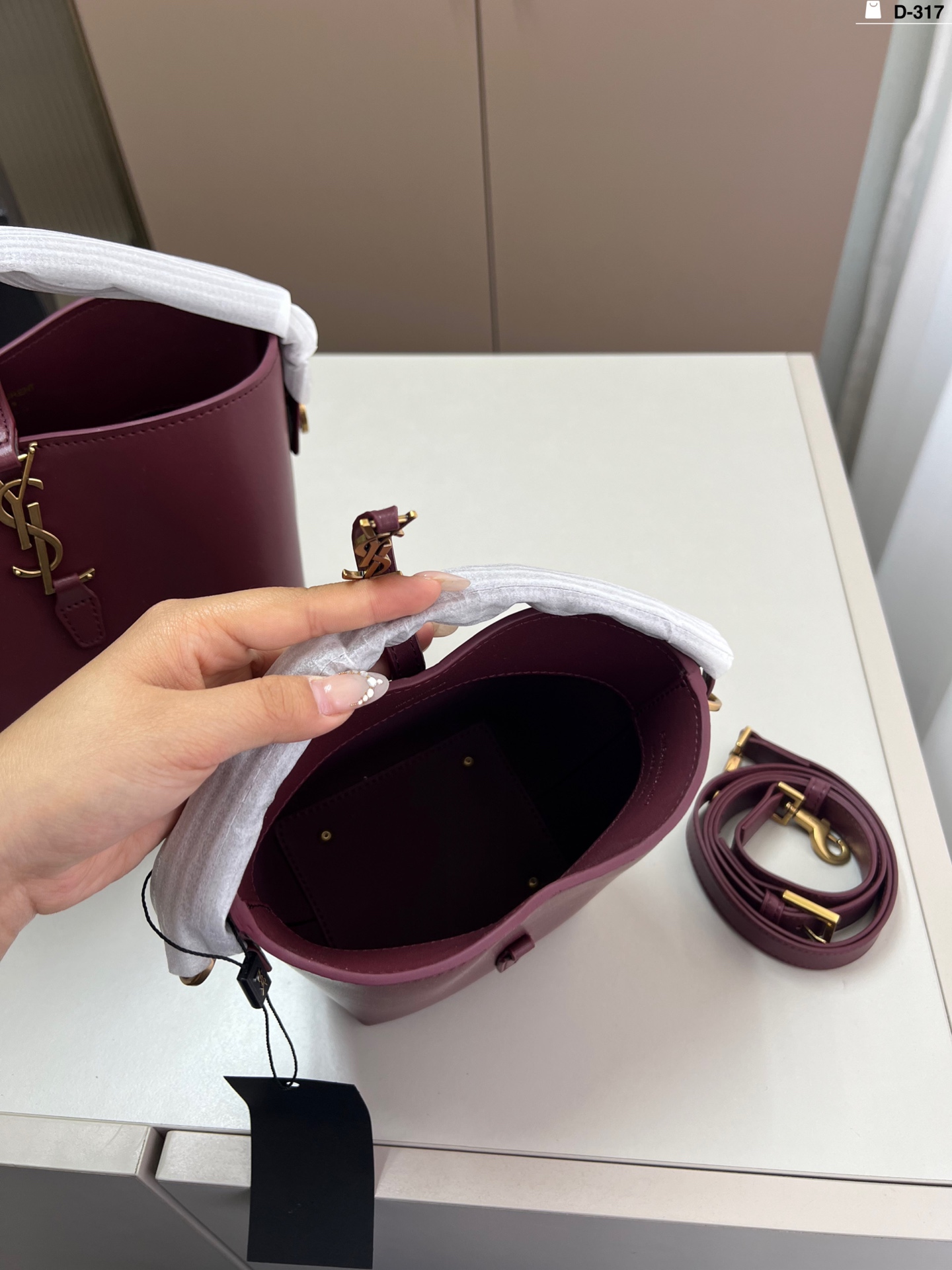 YSL bucket bag handbag