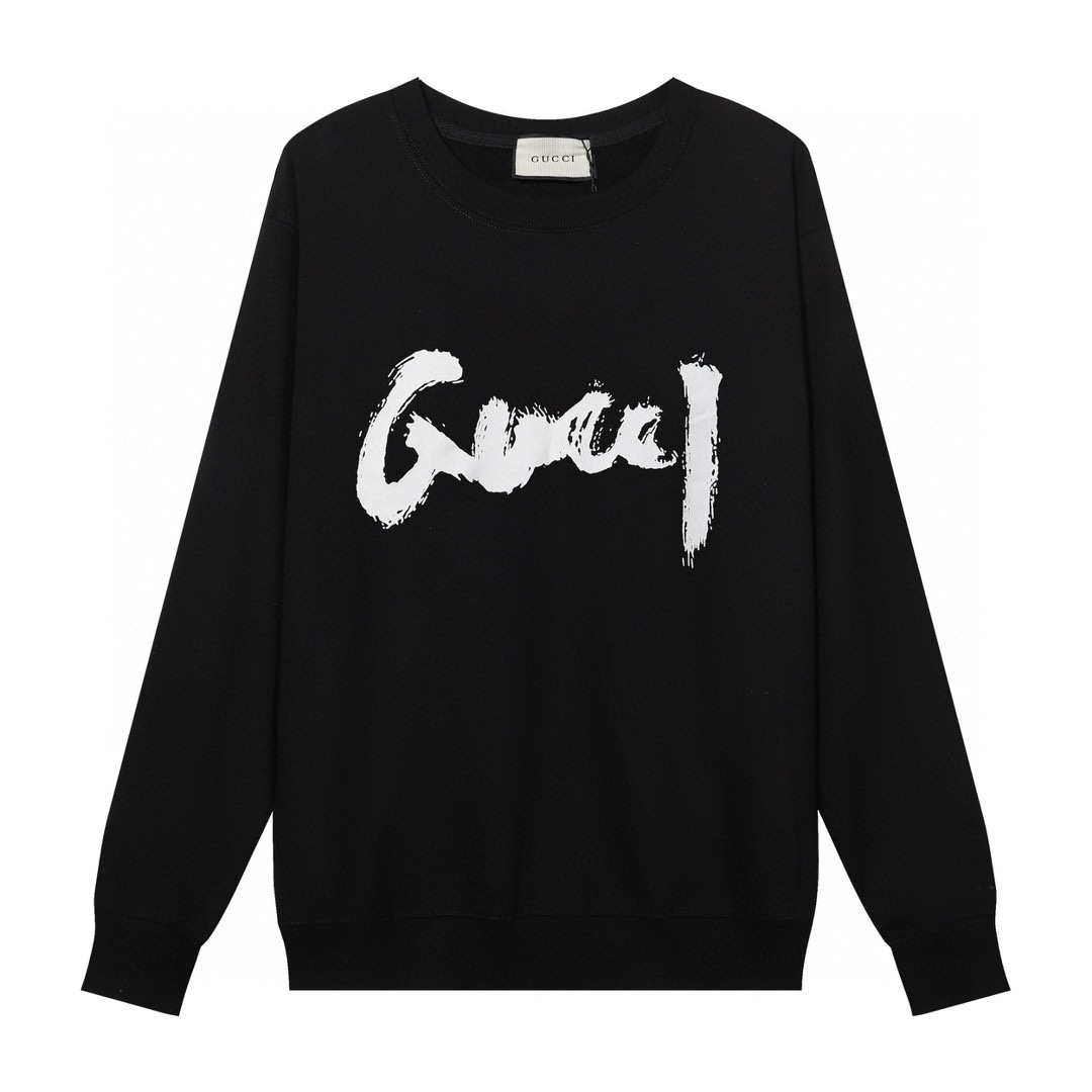 GUCCI printed crew-neck hoodie