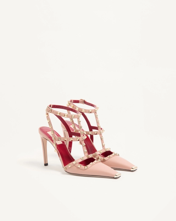 Valentino Rockstud sheepskin high heels (10cm heel height)