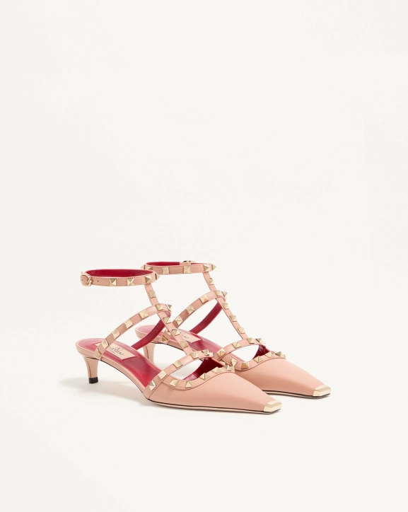 Valentino Rockstud sheepskin high heels (4cm heel height)