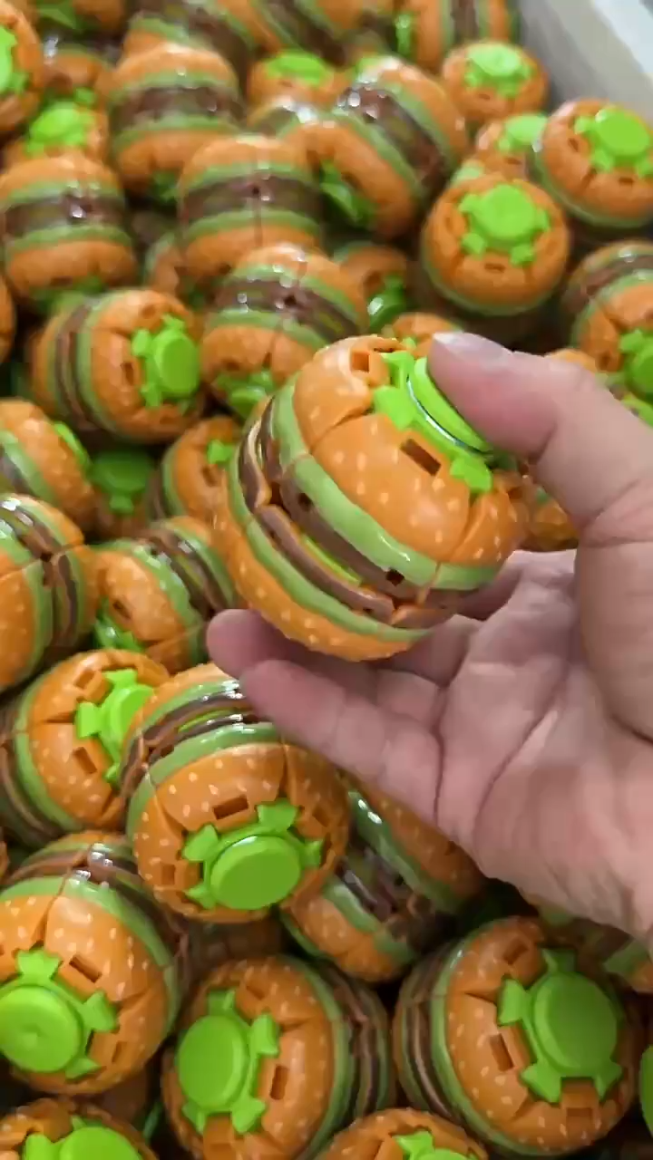 A6007 Hamburger Fidget Spinner – Stress-Relief Toy Hot Sell