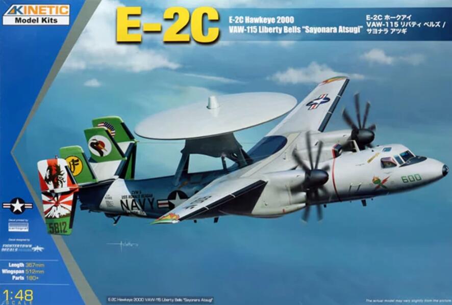 Kinetic K48066 1/48 E-2C Hawkeye 2000 CAW-115 Liberty Bells Sayonara Atsugi