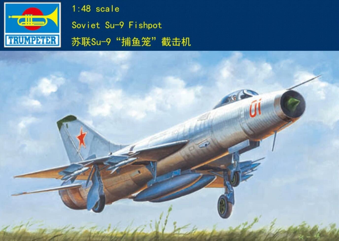 Trumpeter model 02896 1/48 Soviet Su-9 Fishpot