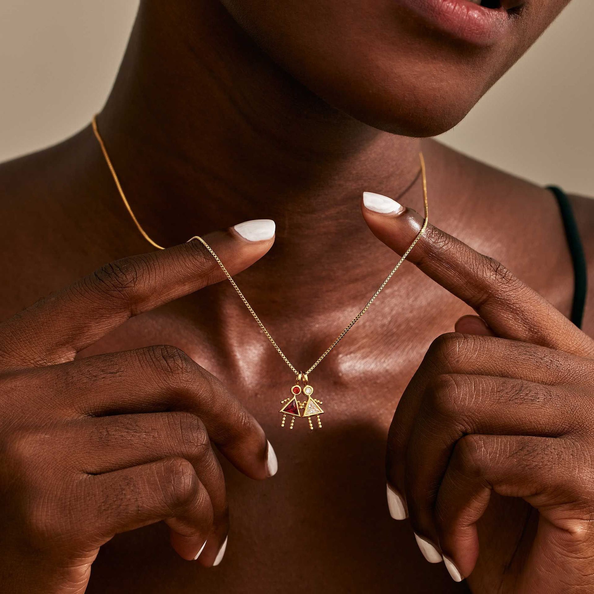 birth stone necklace