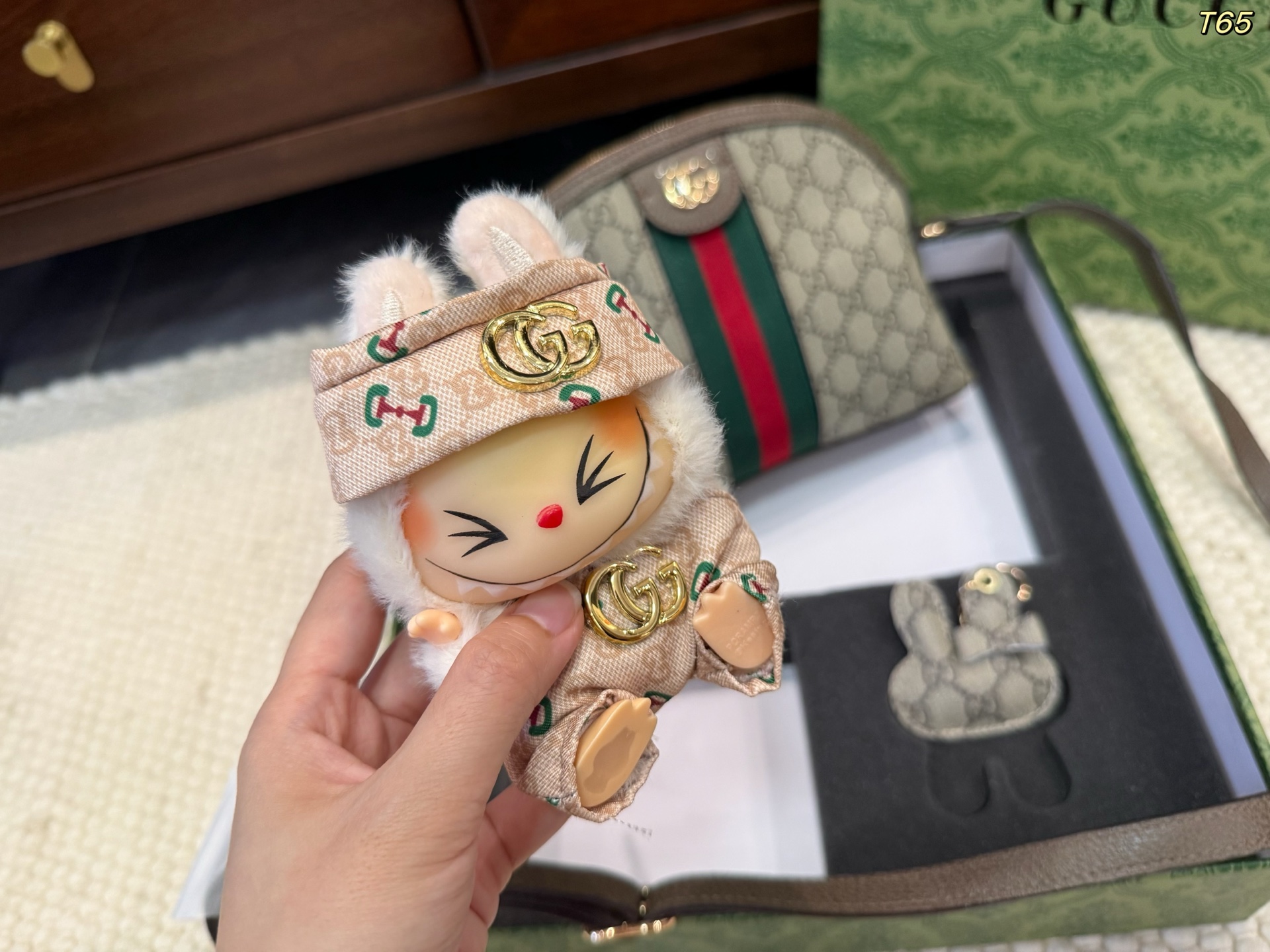 Gucci monogram shell bag