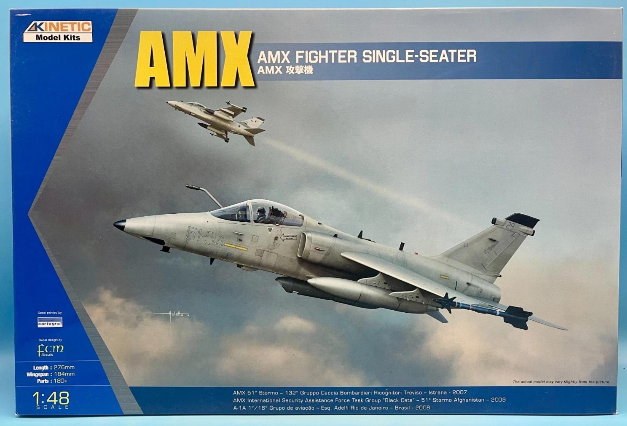 Kinetic Model 1/48 K48026 AMX Fighter Single-Seater