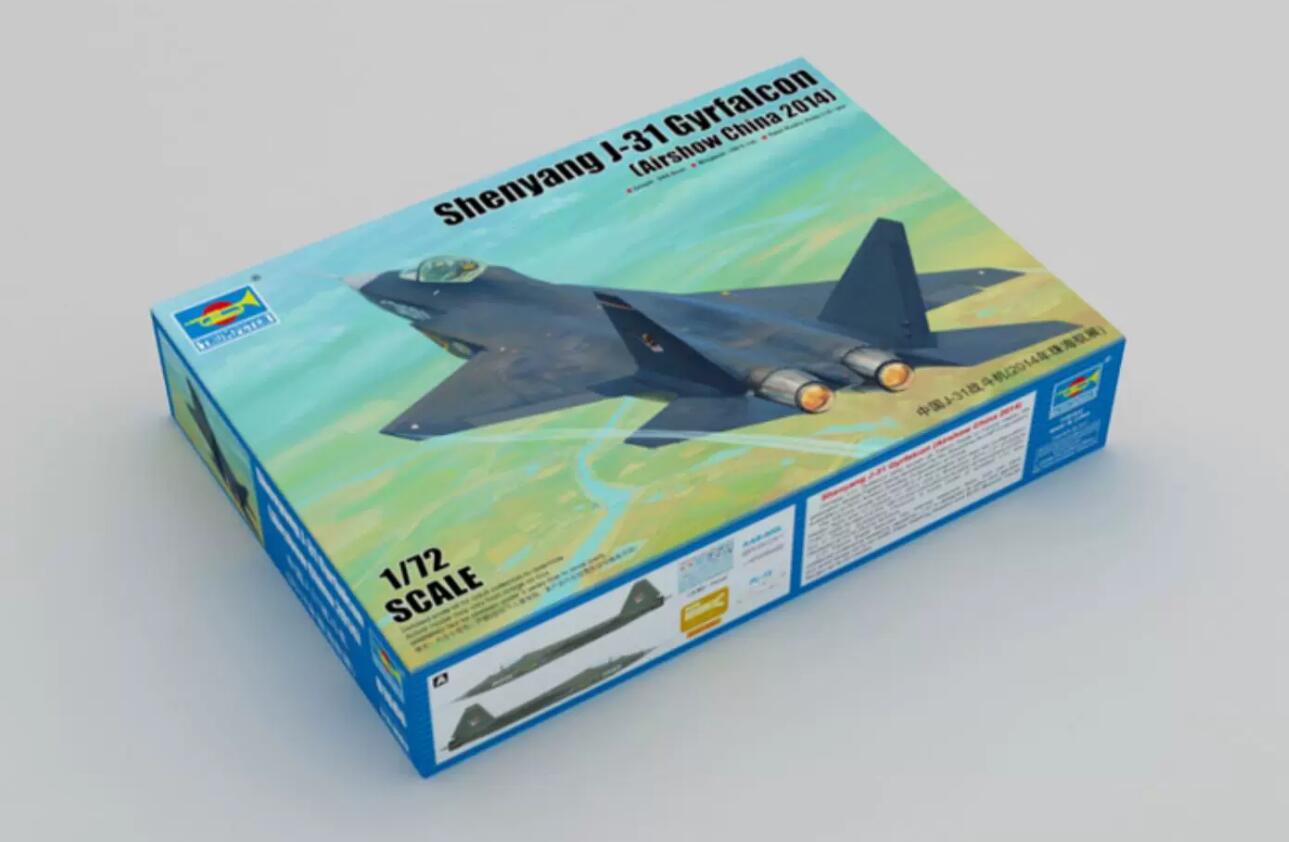 TRUMPETER 01666 1/72 CHINESE FIGHTER SHENGYANG J-31 GYRFALCON PLASTIC MODEL KIT