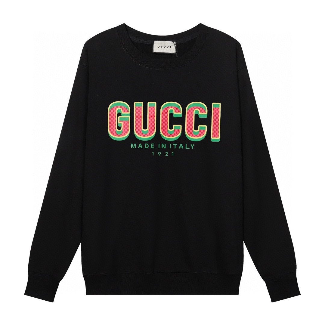 GUCCI printed crew-neck hoodie