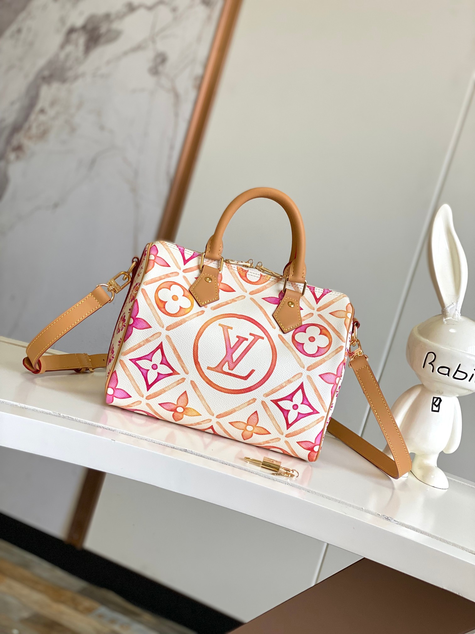 Top version LV Speedy Bandoulière 25 Monogram Tiles bag