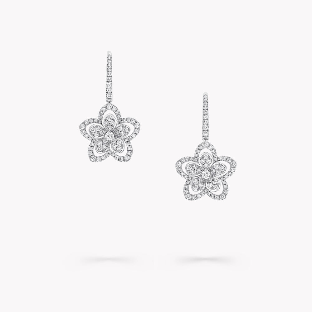 Graff earrings Wild Flower diamond earrings