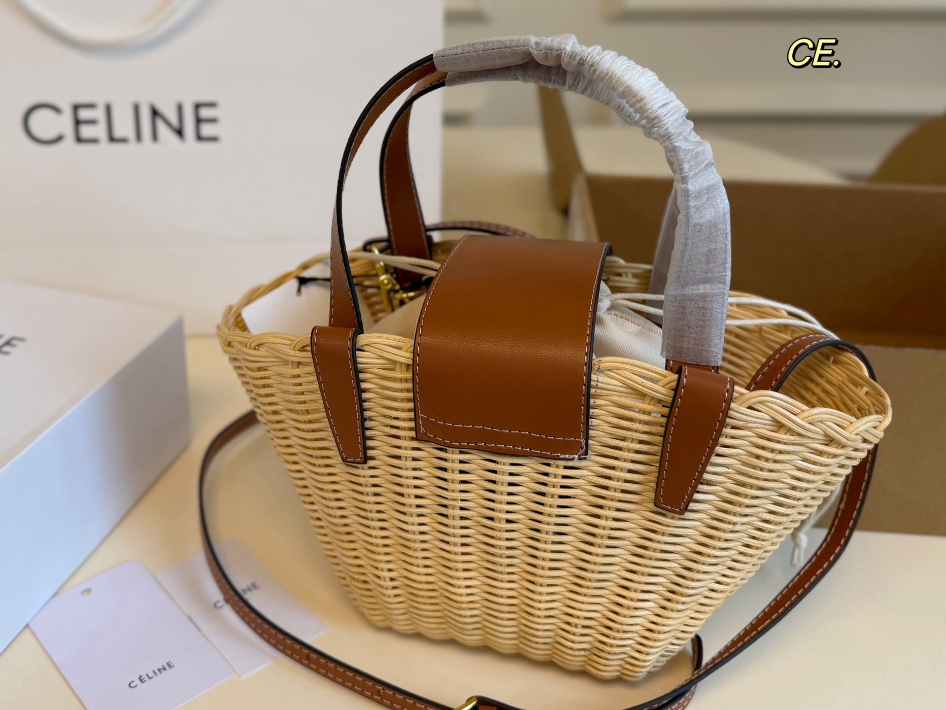 Celine straw woven bags