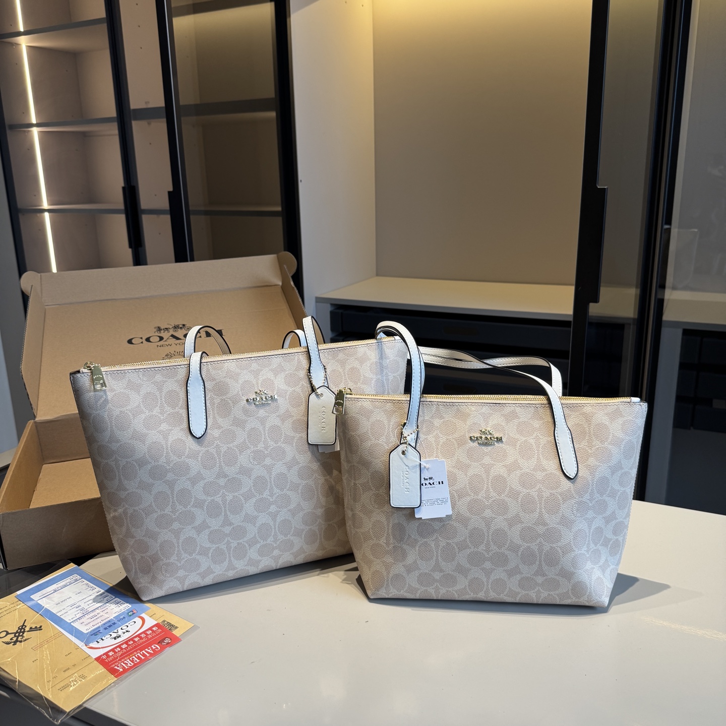COACH Zip tote bag