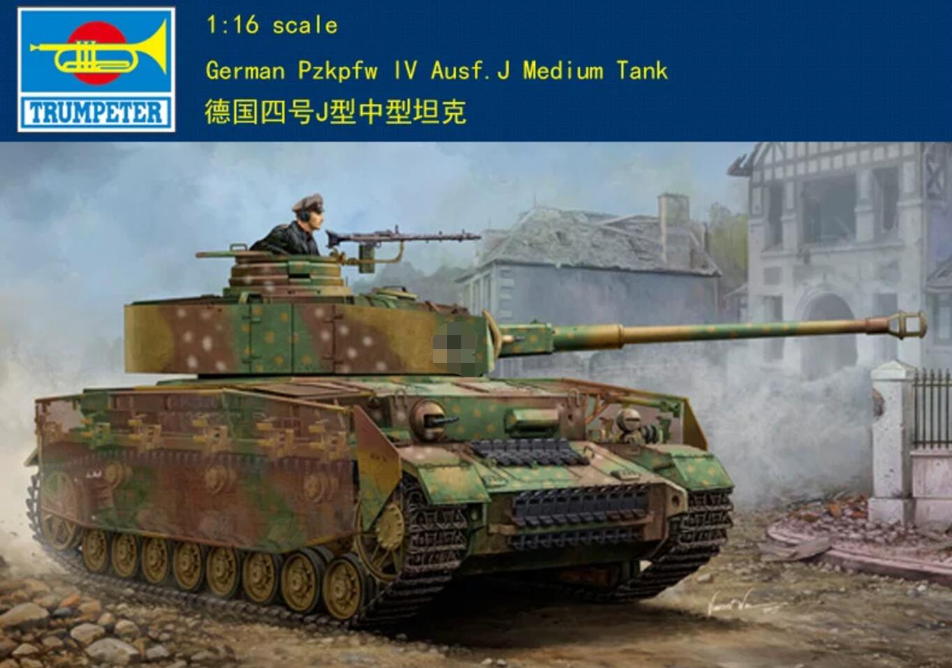 Trumpeter 00921 1:16 GERMAN PZKPFW IV AUSF.J MEDIUM TANK Model Kit