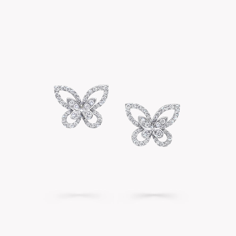 Graff Earrings Butterfly Phantom Mini Diamond Stud Earrings