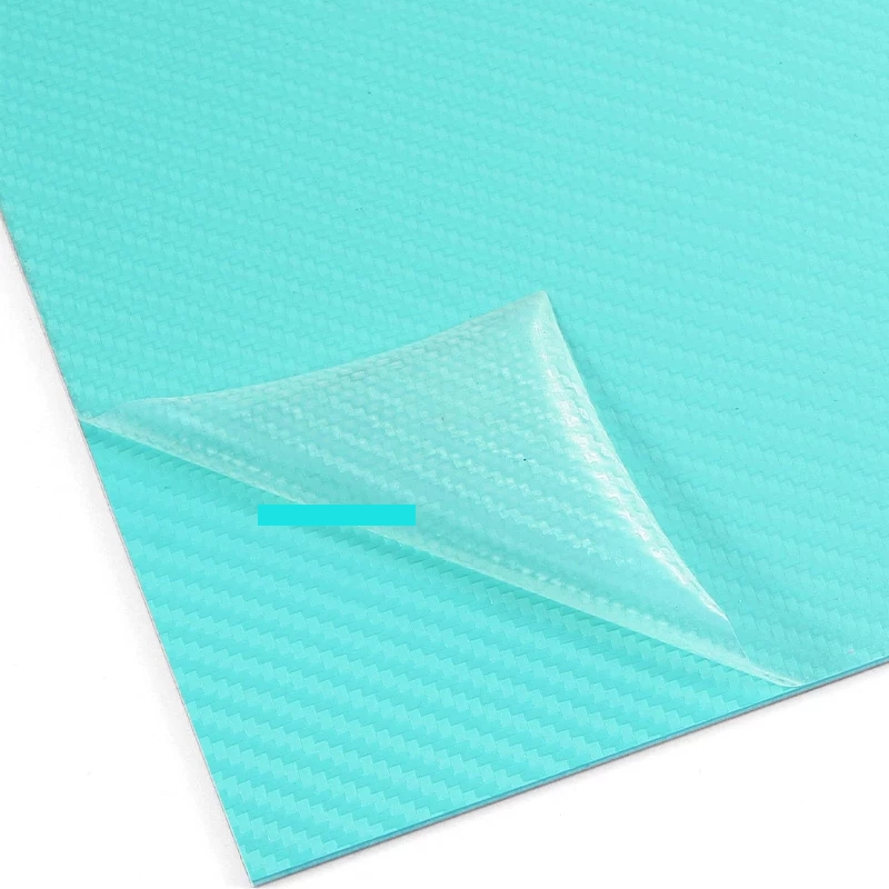 Kydex Sheet Carbon Fiber Pattern Blue Color EDC Diy Tool Thermoform Sheet