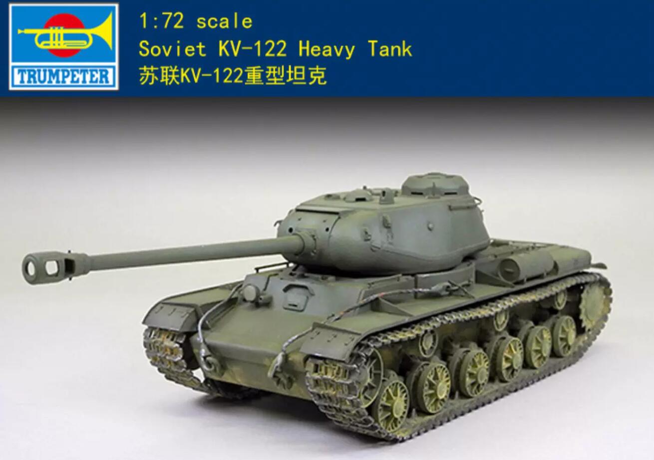 Trumpeter 07128 1/72 1/35 Soviet KV-122 Heavy Tank Military Assembly Model
