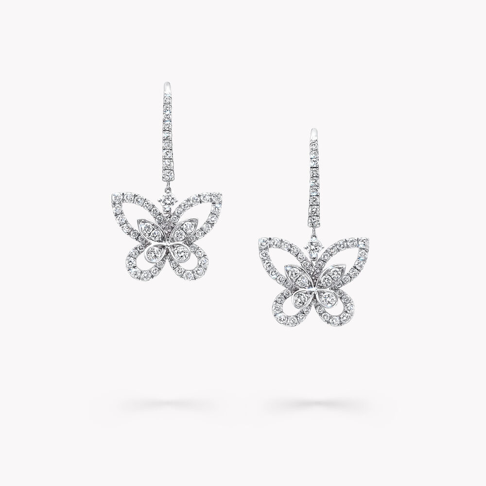 Graff Butterfly Phantom Diamond Long Earrings