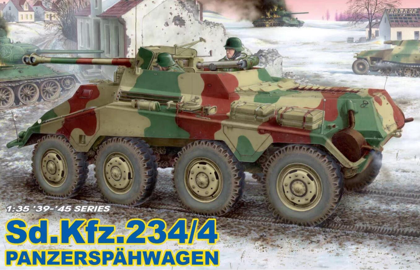 DRAMI DM6221 1/35 Sd.Kfz. 234/4 Panzerspähwagen '39-'45 Series Model Kit
