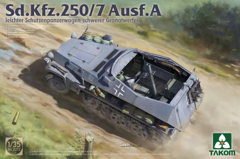 TAKOM 2212 1/35 Sd.Kfz.250/7 Ausf.A