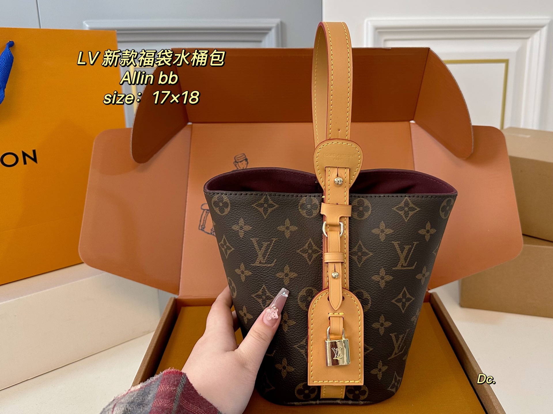 LV new Allinbb bucket bag