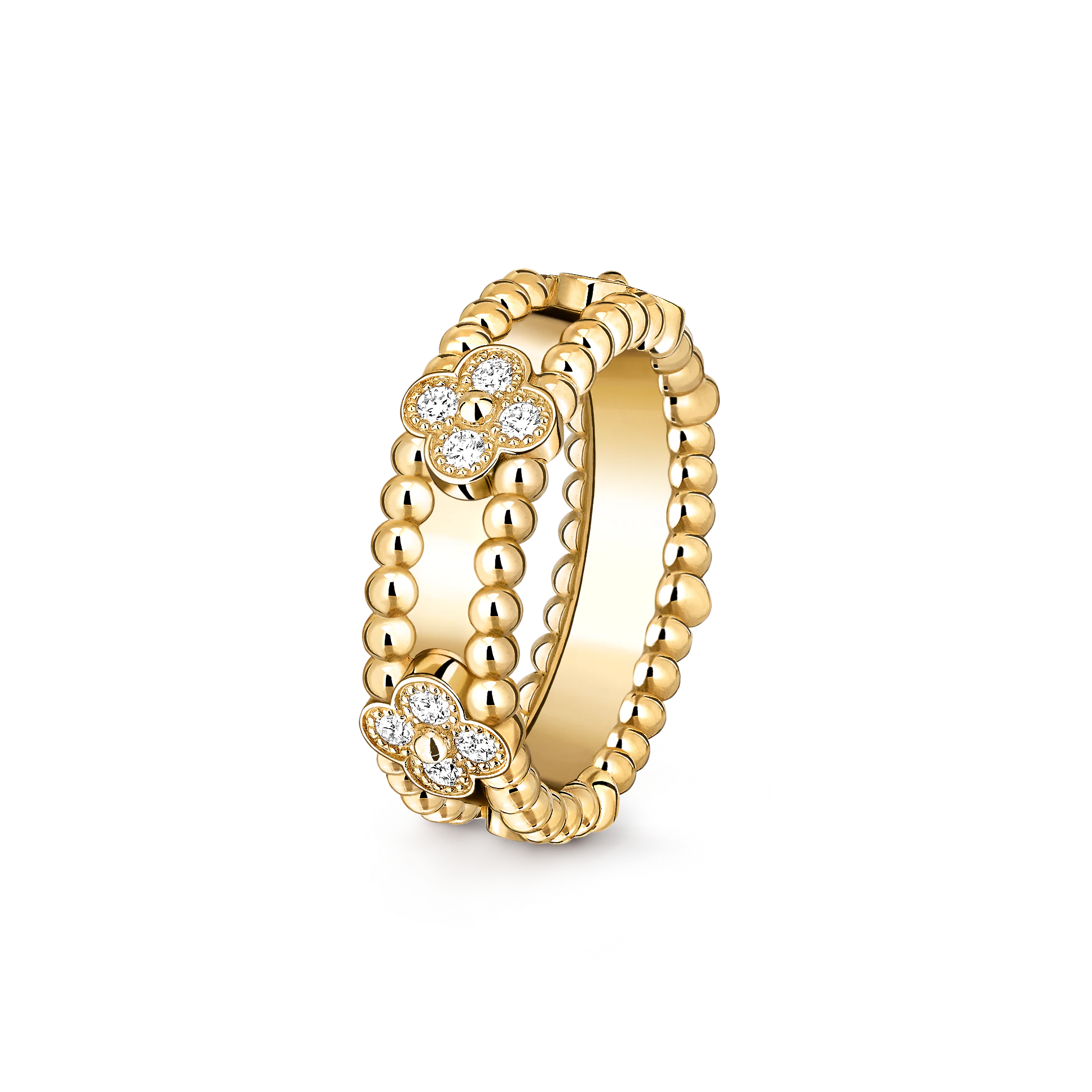 Van Cleef & Arpels Perlée sweet clovers ring