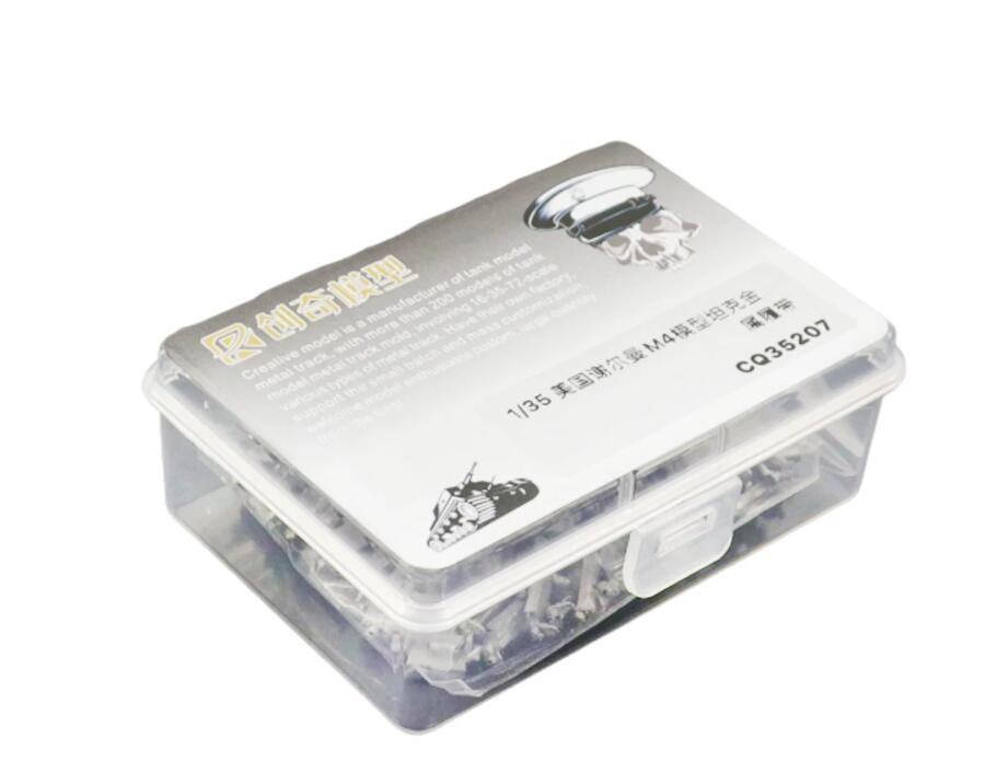 R-model 35207 1/35 Workable Metal Track Links with Stainless Steel Pins, Compatible with Sherman T62 Tank Model Kits