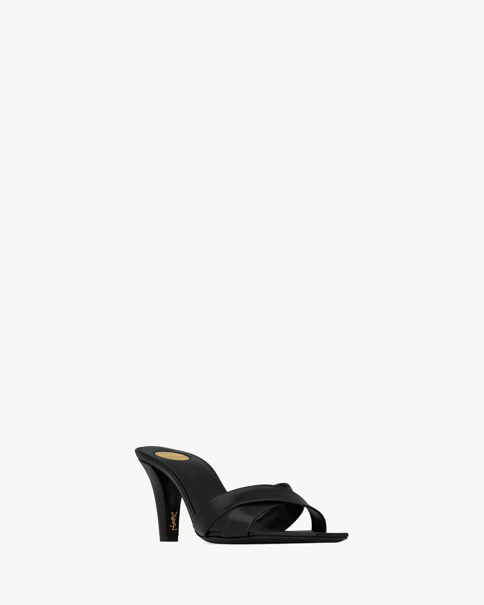 Saint Laurent JILL Smooth Leather Mules