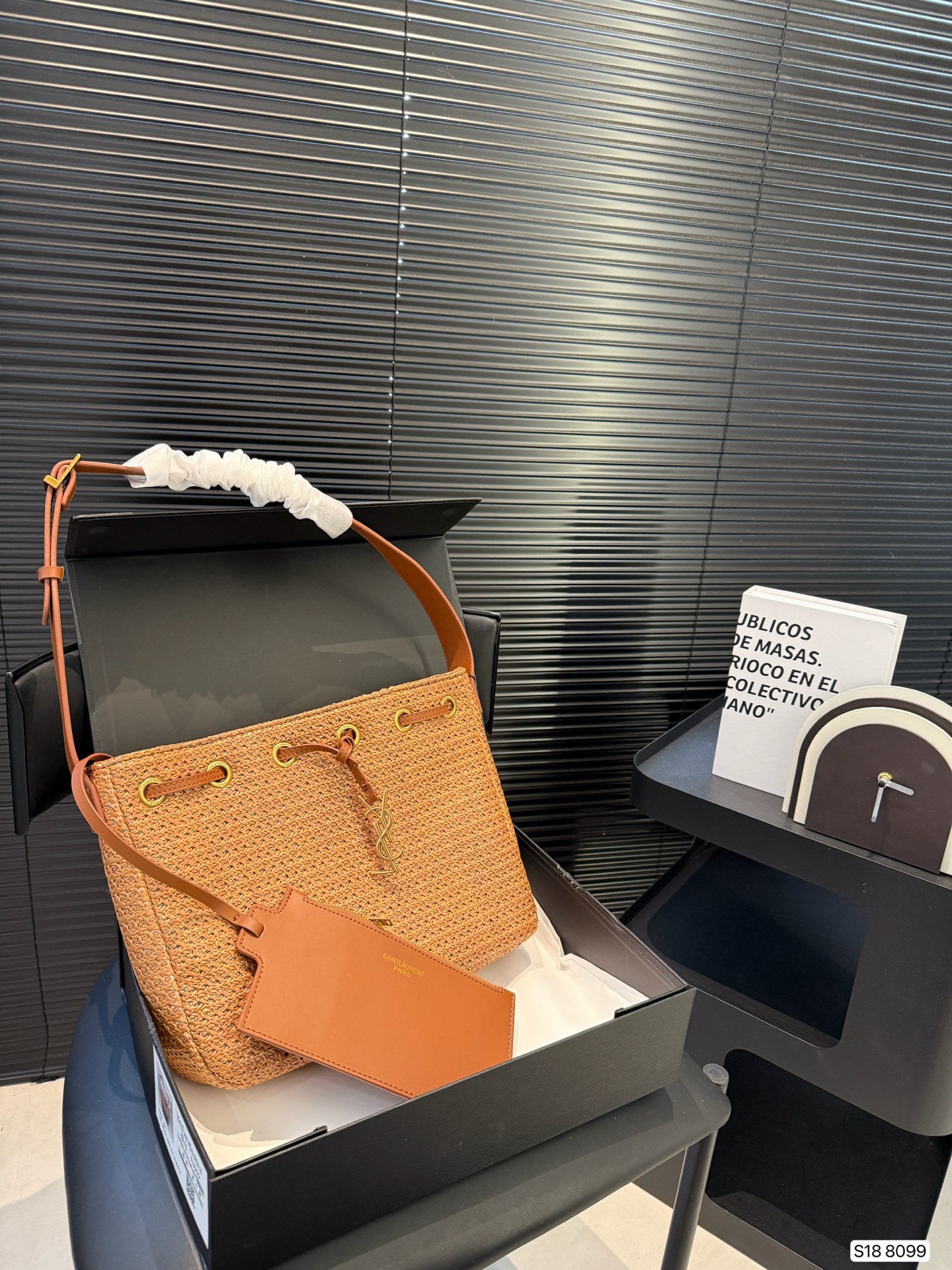YSL woven tote bag