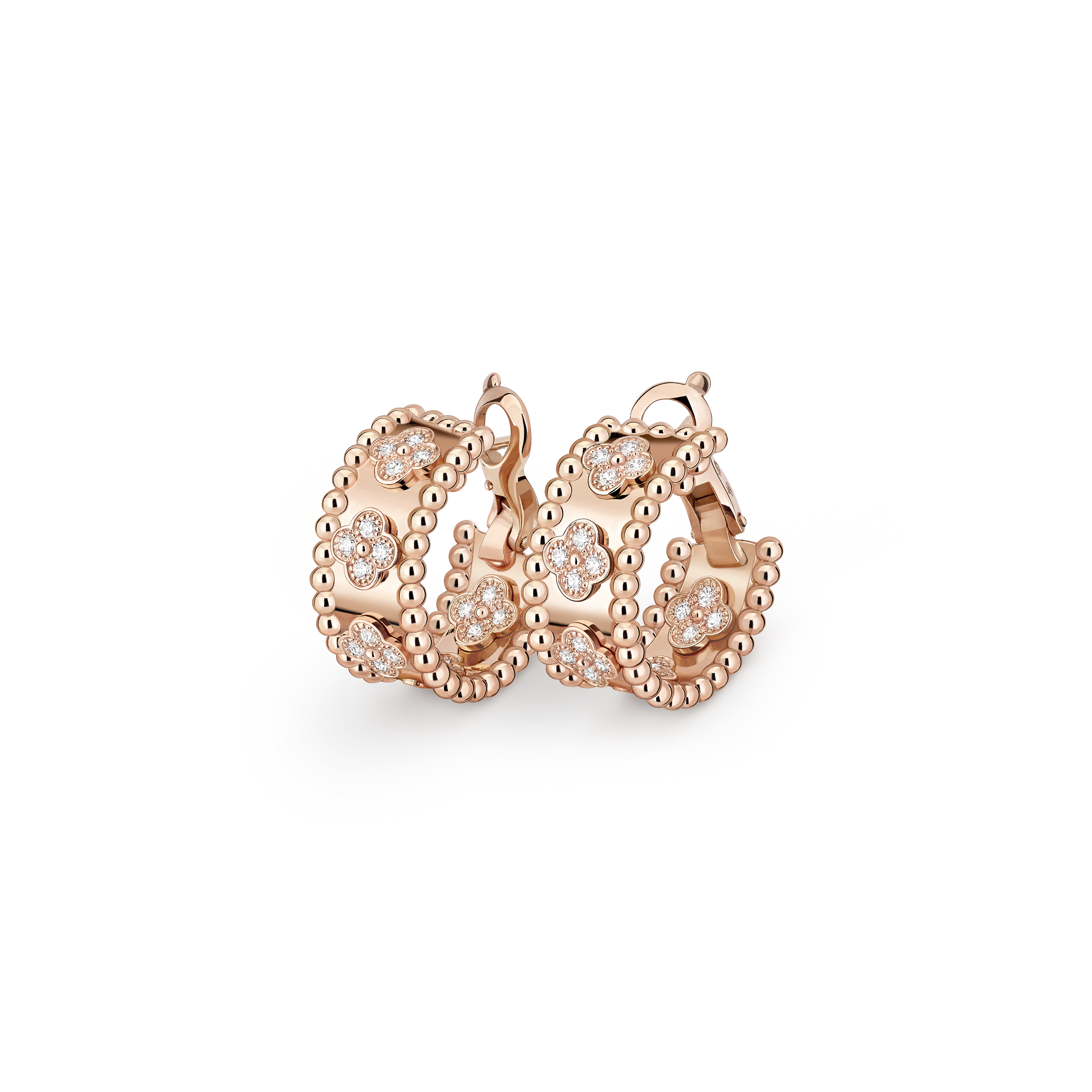Van Cleef & Arpels Perlée clovers earrings