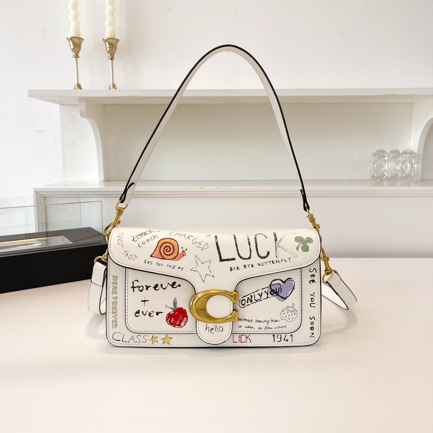 Coach Women's Printed Shoulder Bag Crossbody Bag Commuting
