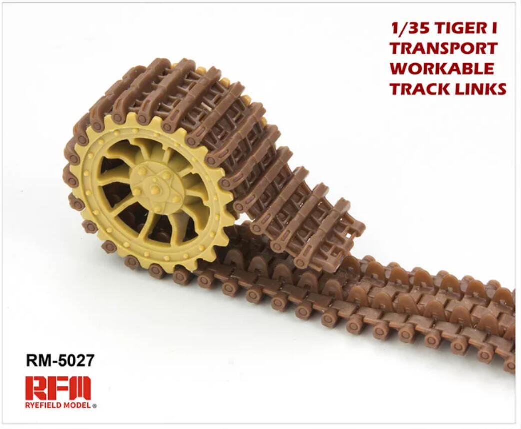 RYEFIELD MODEL RFM RM-5027 1/35 Workable Track Links for Tiger I Transport Model