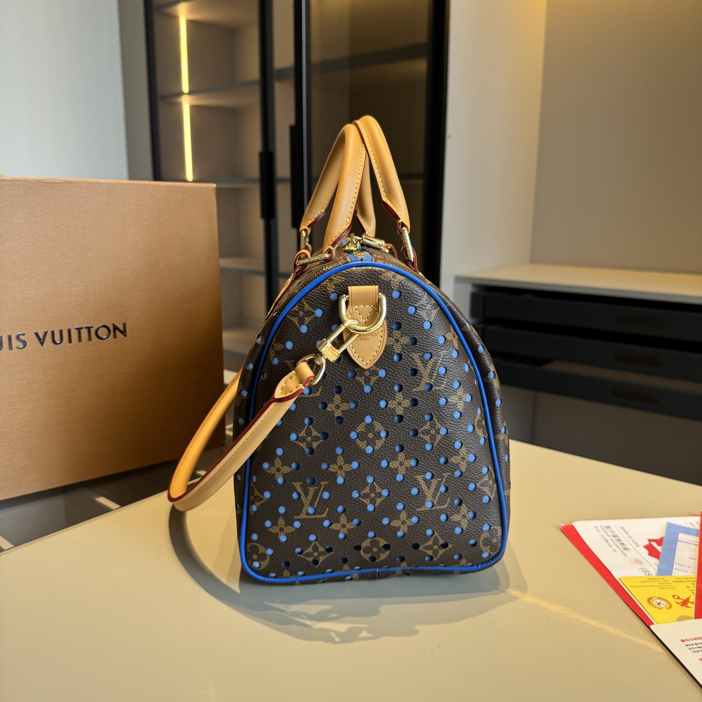 LV New Mesh Series Speedy30 Pillow Bag