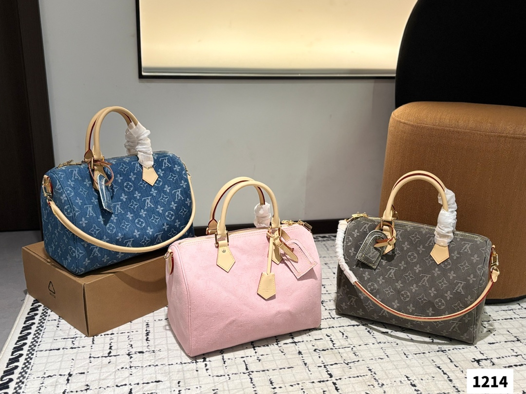 LV denim pillow bag