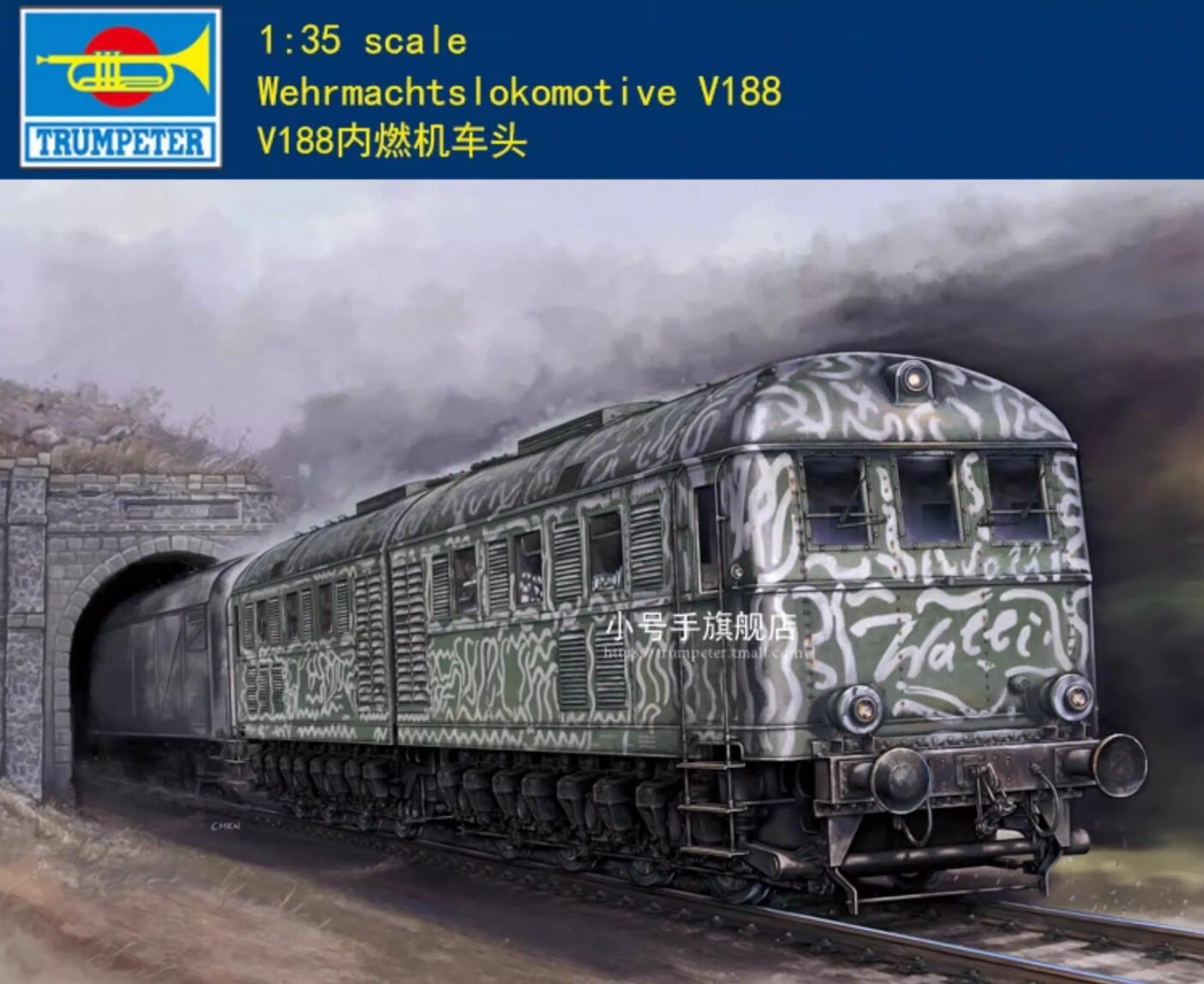 Trumpeter 00225 - 1:35 Wehrmacht locomotive V188 - new