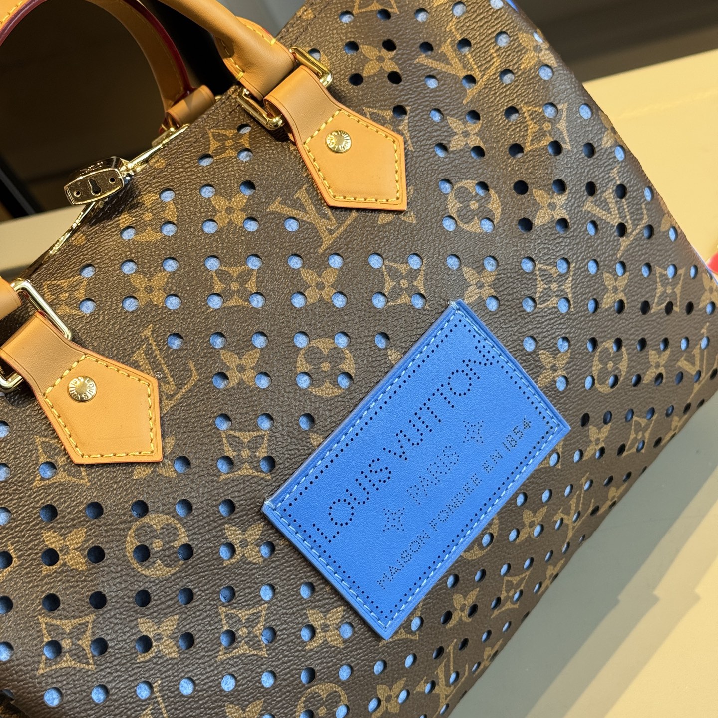 LV New Mesh Series Speedy30 Pillow Bag