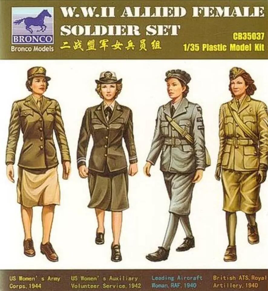 Bronco CB35037 1/35 WWII Allied Female Soldier Set