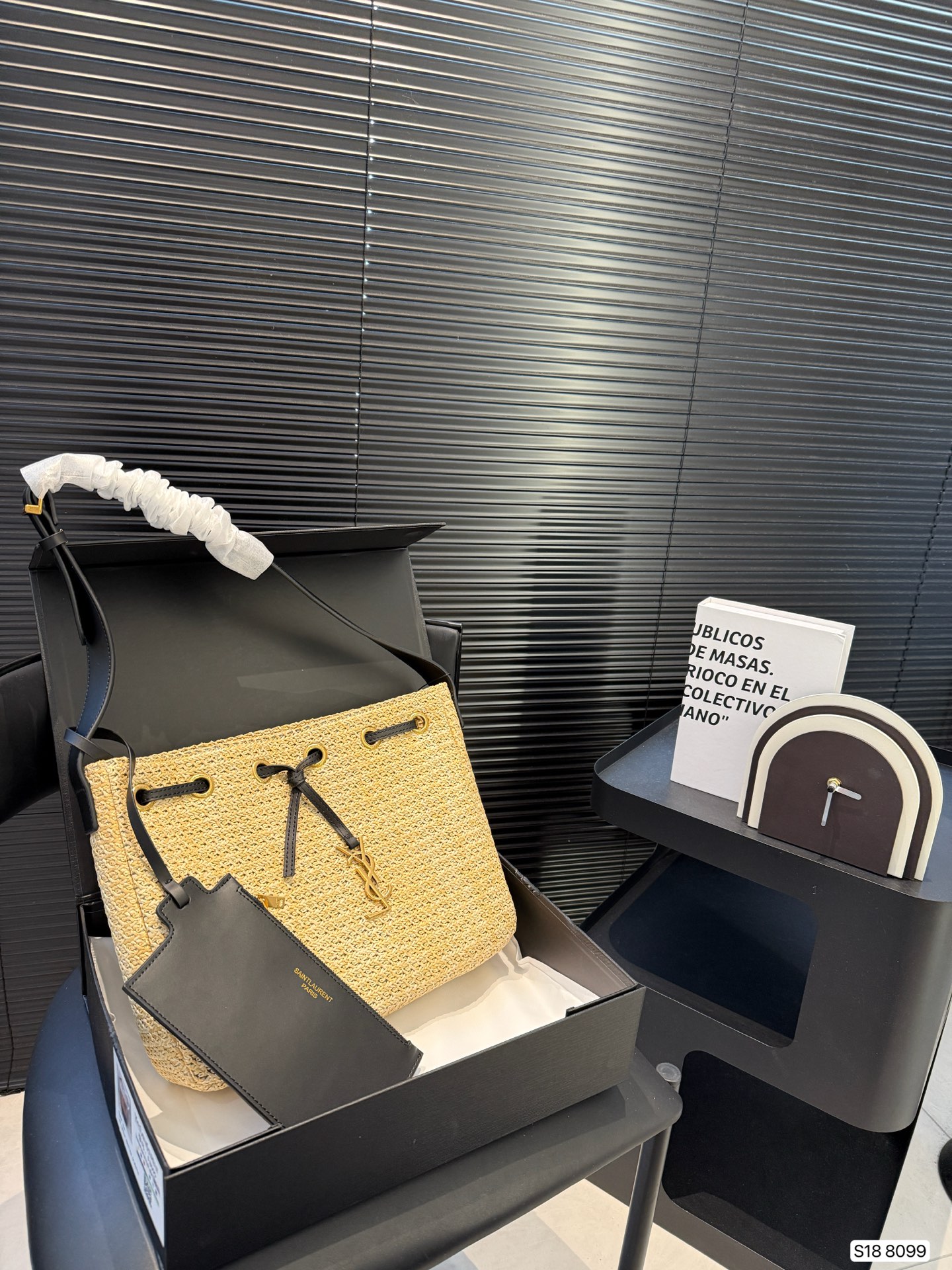YSL woven tote bag