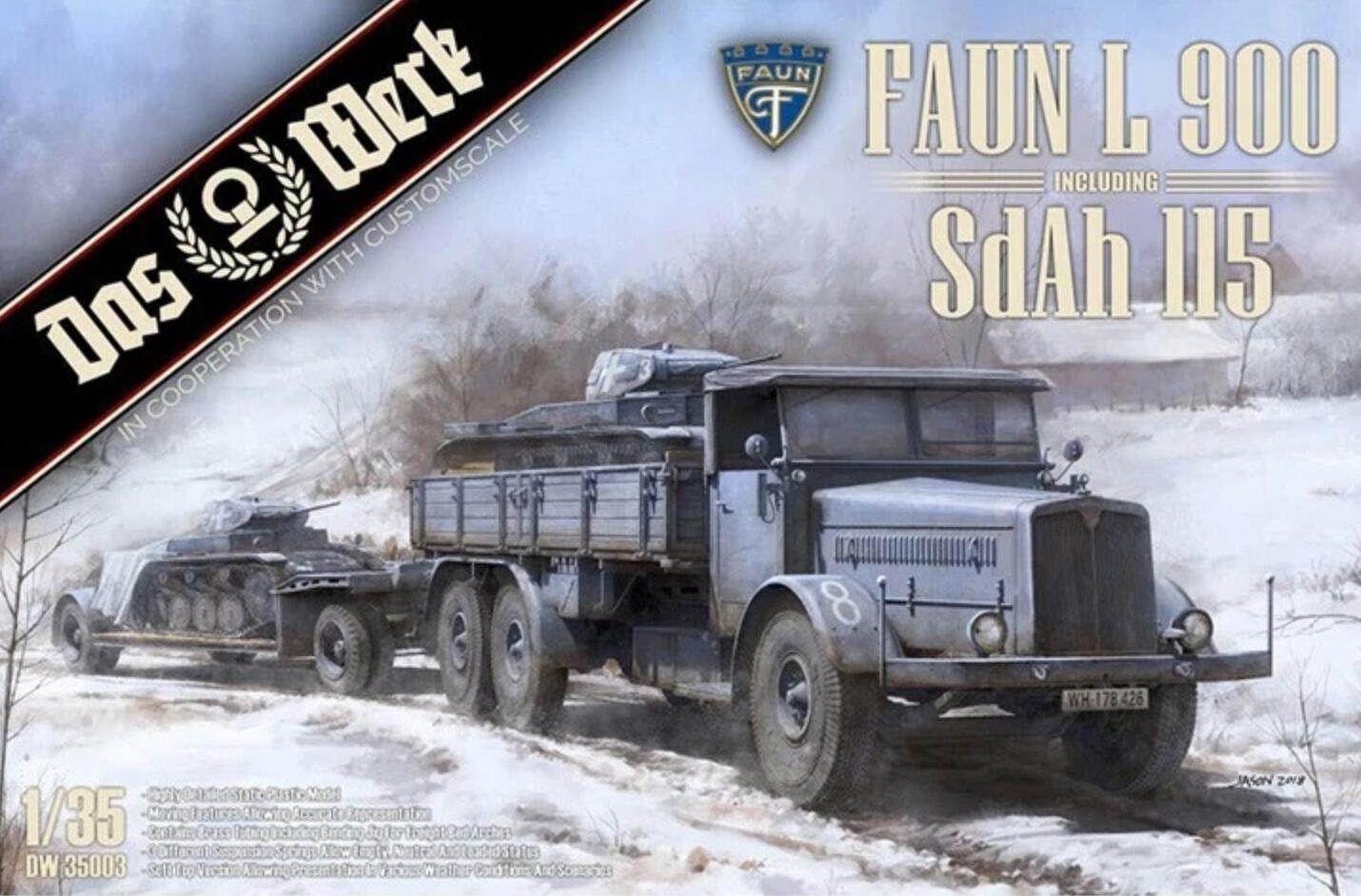 DAS WERK #35003X 1/35 Faun L900 incl. Sd.Ah.115