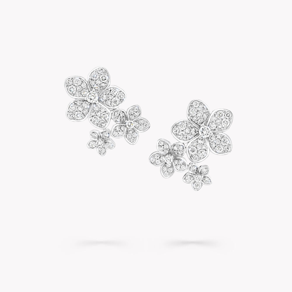 Graff Wild Flower Diamond Stud Earrings