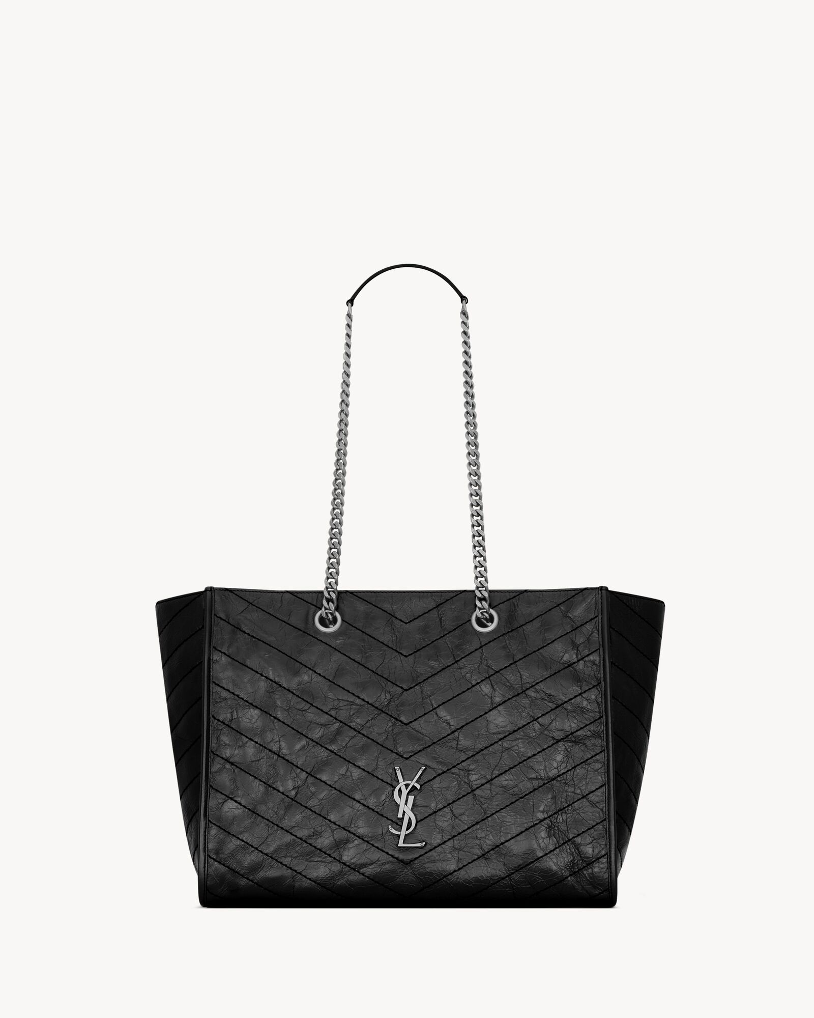Saint Laurent NIKI Vintage Leather Shopping Bag